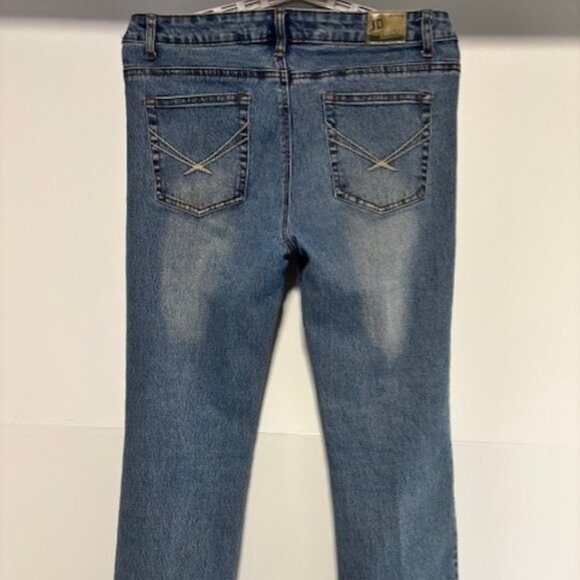 Jeans D Graphic Denim 11 Juniors MGY Y2K Revival Streetwear Statement Boot Cut - Picture 6 of 10